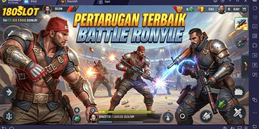 Gambaran gameplay menegangkan di 180SLOT dengan pertempuran seru.