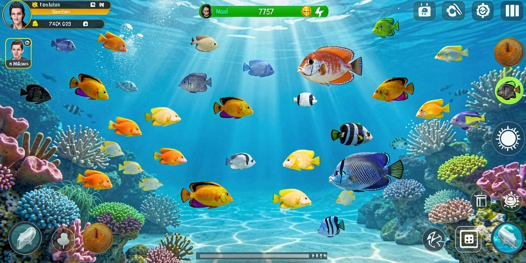 Tampilan gameplay seru Tembak Ikan di 2757.