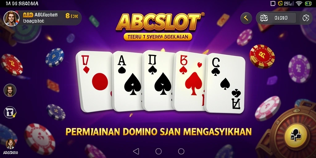 Screenshot gameplay Domino di ABCSLOT yang menarik dan seru.