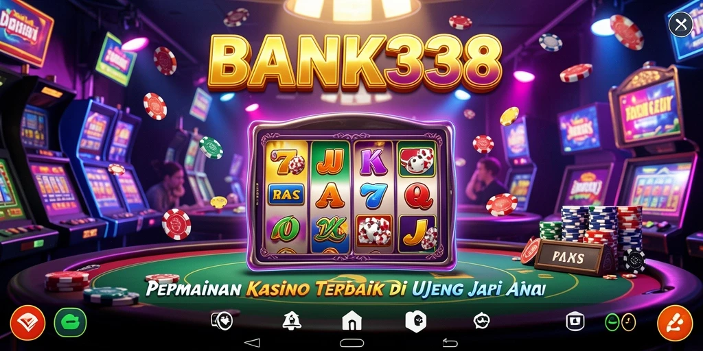 Tampilan gameplay menarik dari BANK338 yang menampilkan berbagai permainan Kasino.