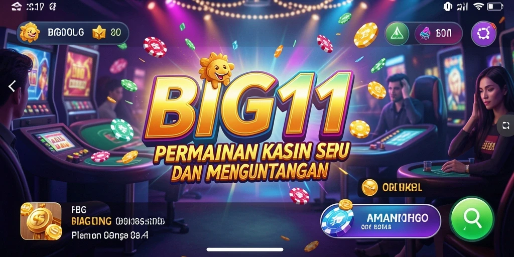 Screenshot dari gameplay Kasino BIG11 yang menampilkan suasana permainan yang mendebarkan.