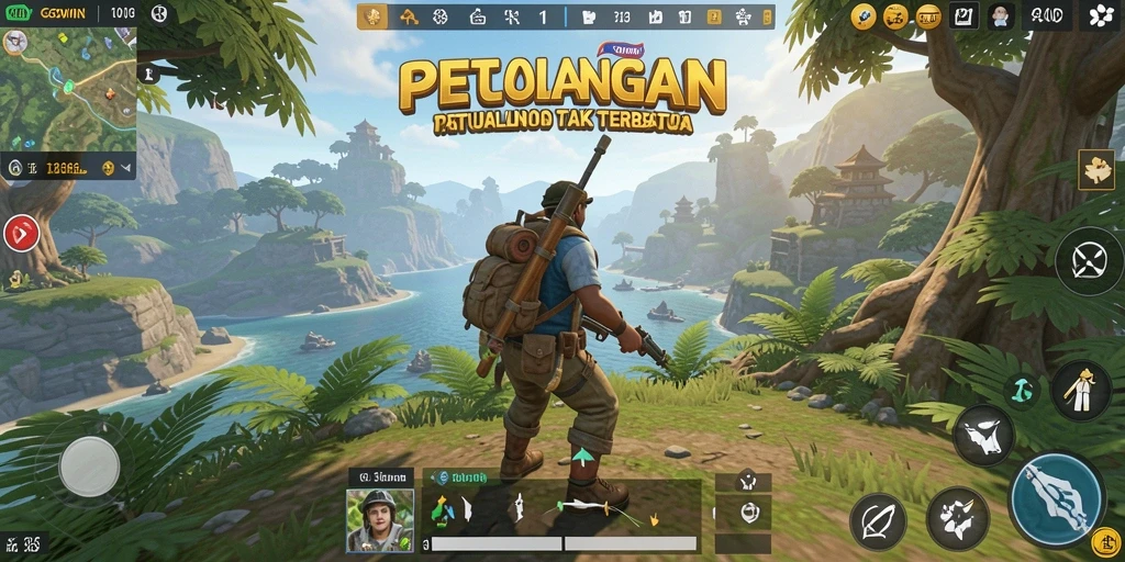 Screenshot menampilkan aksi seru di dunia terbuka GOWIN.