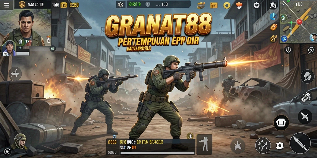 Menampilkan gameplay seru dan strategi dalam pertempuran Battle Royale.