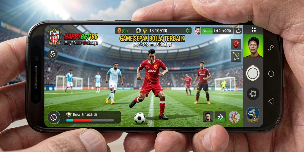 Tampilan gameplay sepak bola yang mendebarkan di HAPPYBET188.