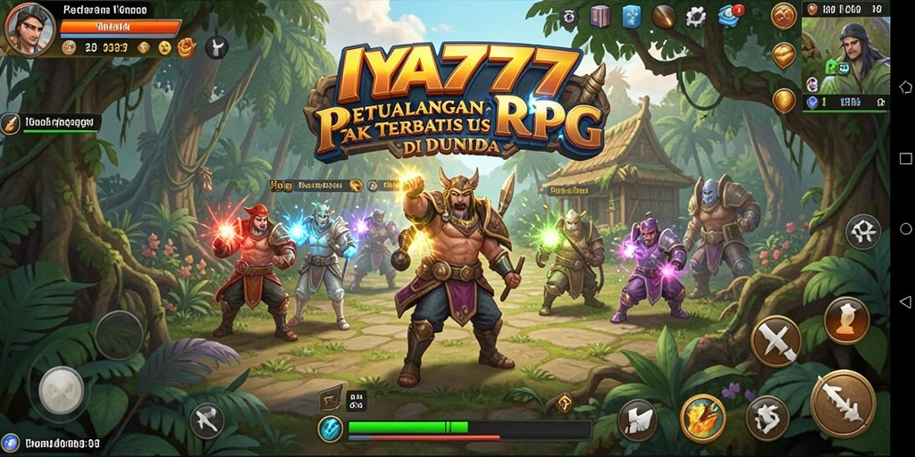 Tangkapan layar gameplay IYA777 menampilkan petualangan penuh aksi di dunia RPG.
