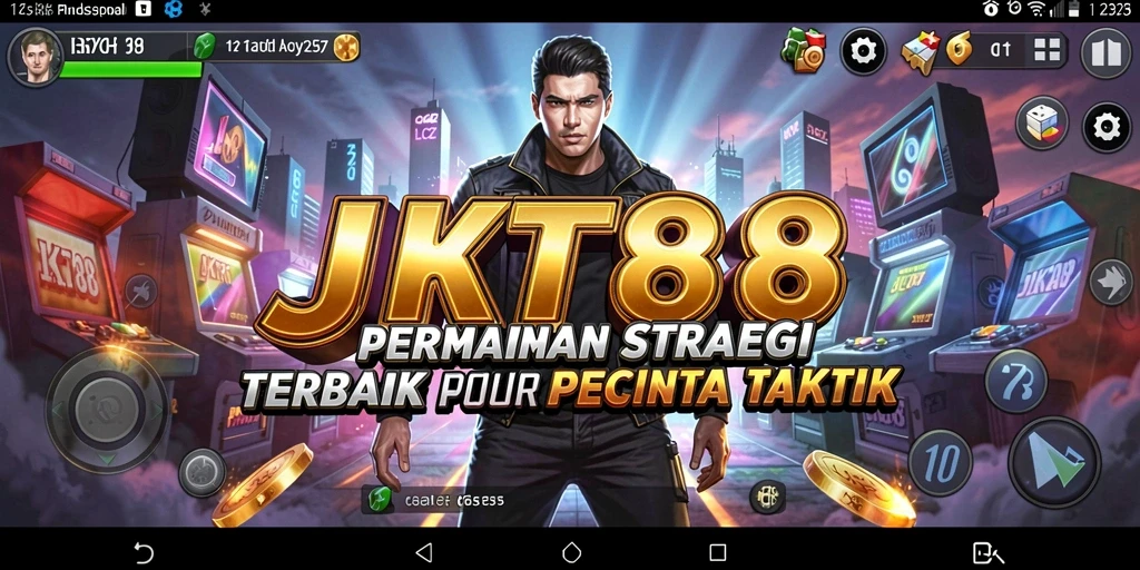 Screenshot utama JKT88 menampilkan aksi gameplay strategi yang menegangkan.