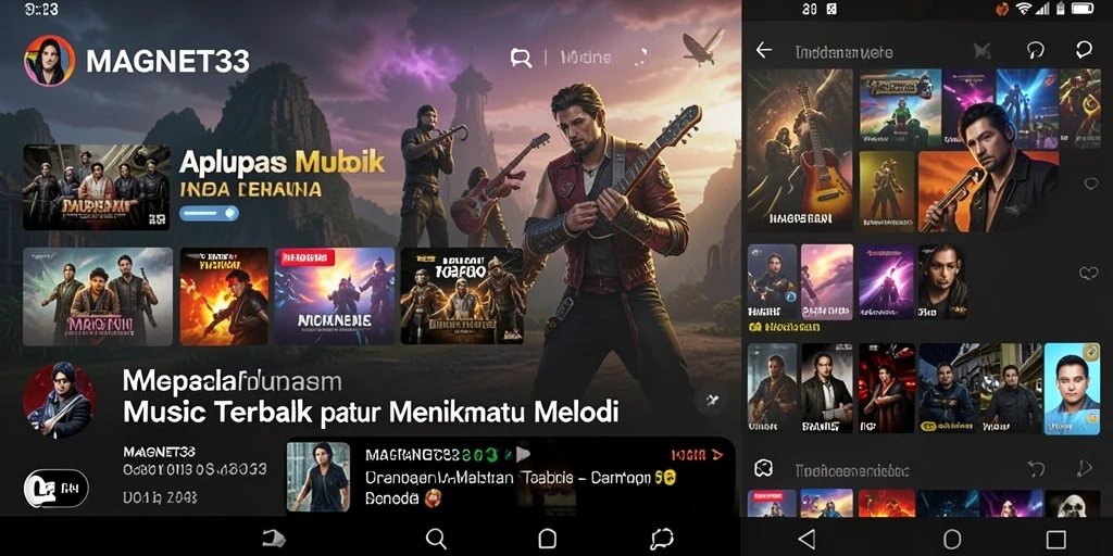 Tampilan gameplay <strong>MAGNET33</strong> yang interaktif dan seru saat bernyanyi.