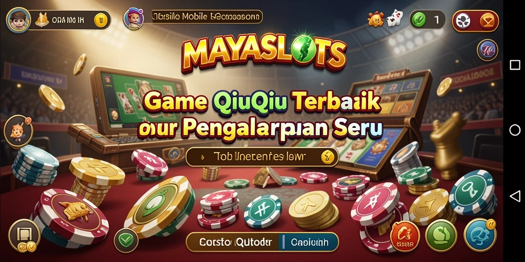 Tampilan seru dari gameplay QiuQiu di MAYASLOTS.