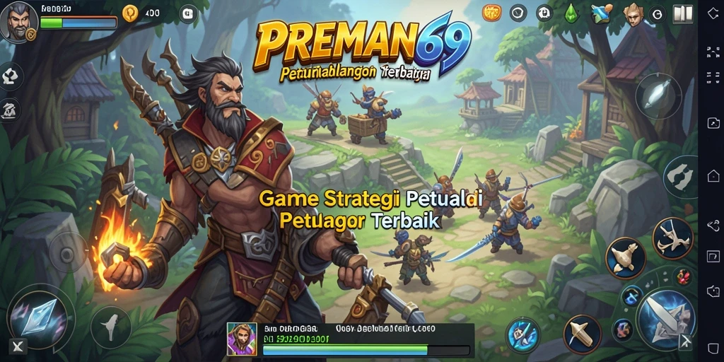 Gameplay seru dalam PREMAN69 yang menampilkan pertempuran strategis.